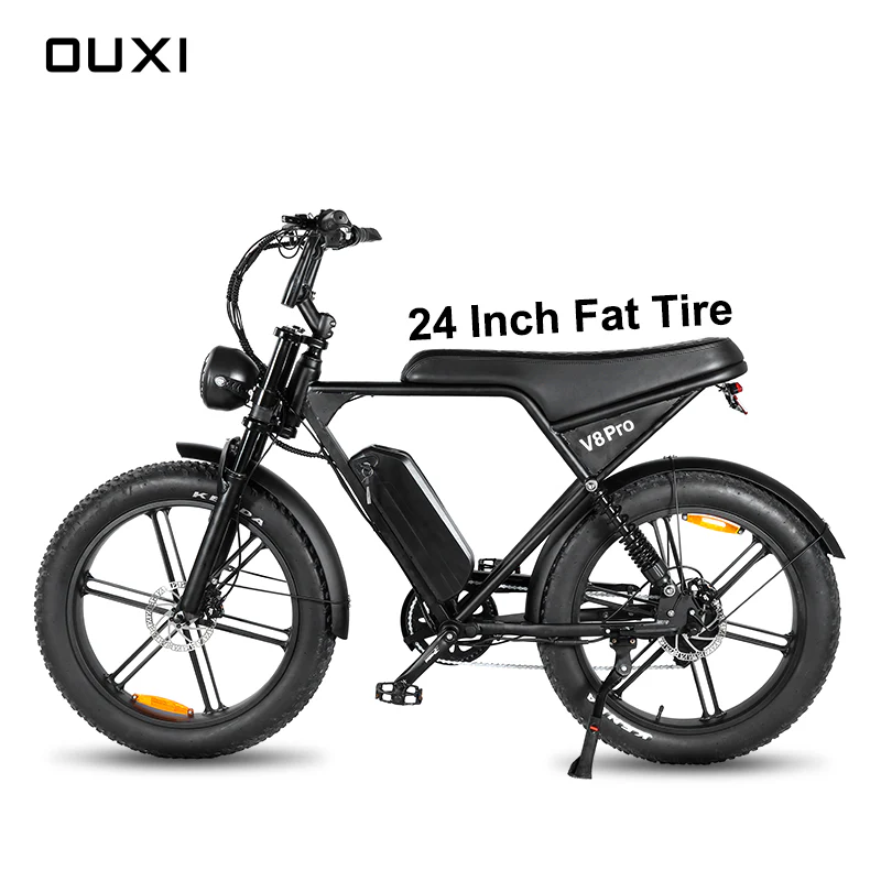 OUXI V8 Pro Fatbike - 24 Inch Banden, Groot Vernieuwd Scherm met NFC
