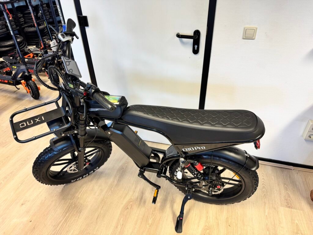 OUXI C80 PRO 2026 Edition E-bike, fatbike inclusief gratis alarm , Voorrekje, voetsteuntjes, tas en pomp