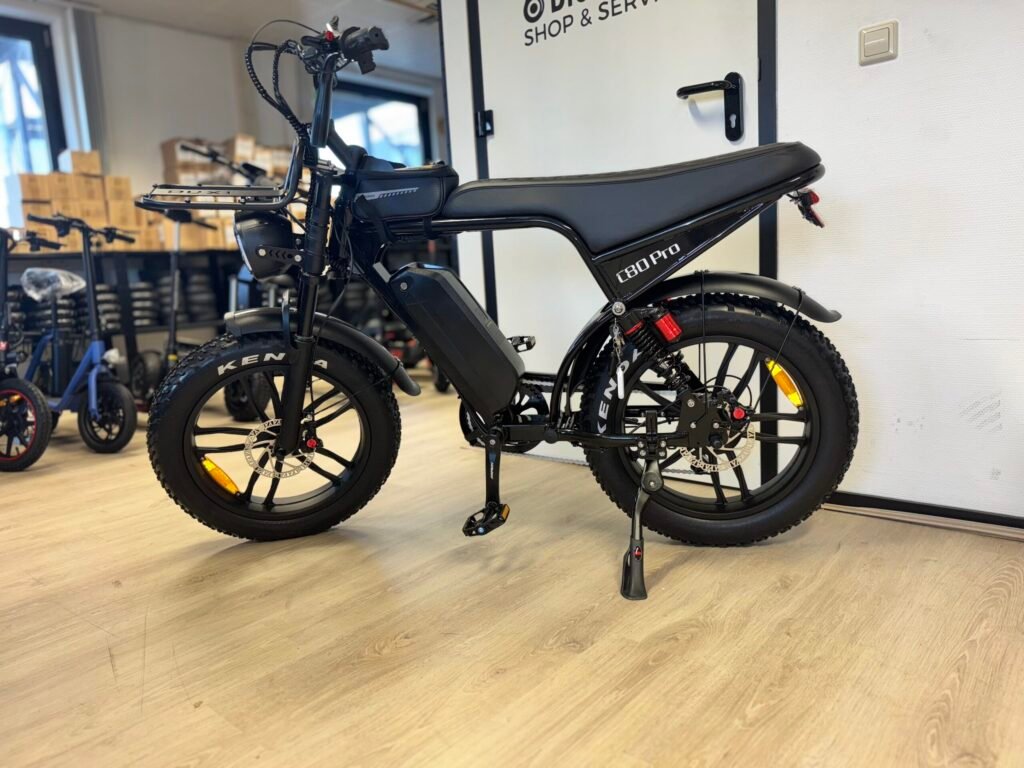 OUXI C80 PRO 2026 Edition E-bike, fatbike inclusief gratis alarm , Voorrekje, voetsteuntjes, tas en pomp