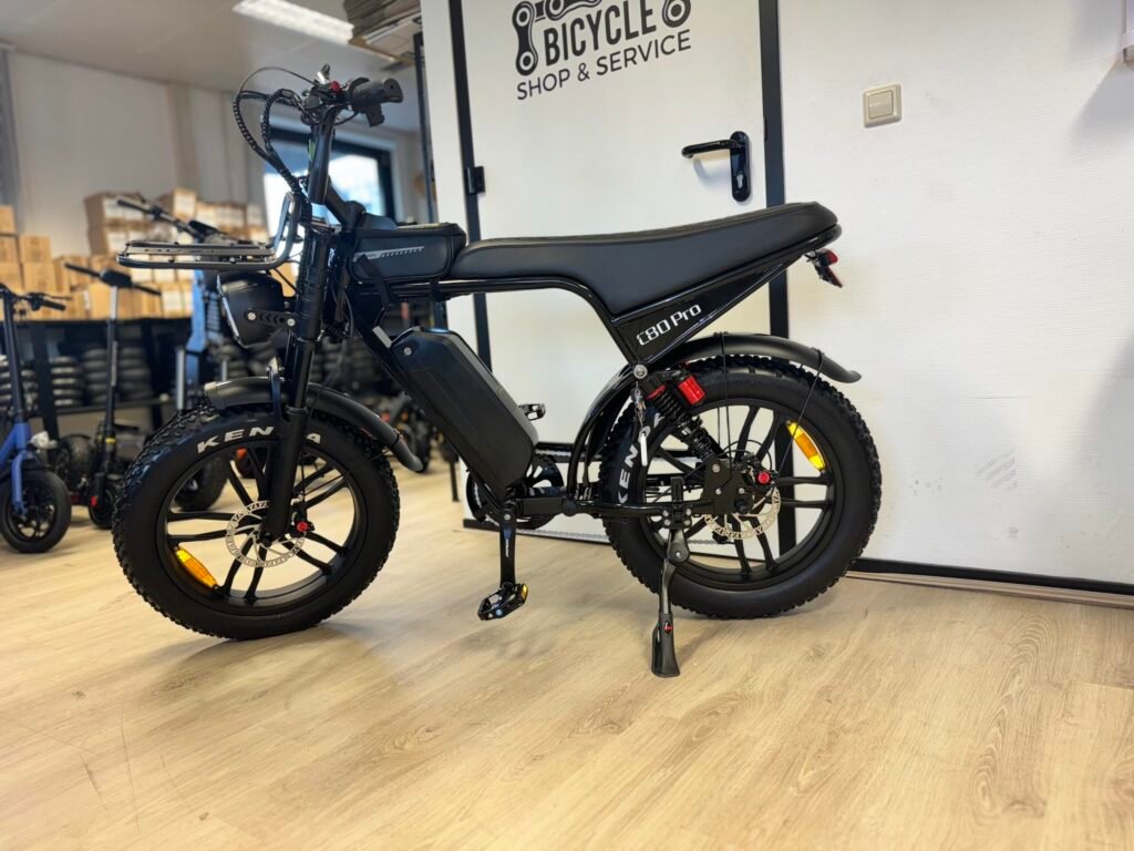 OUXI C80 PRO 2026 Edition E-bike, fatbike inclusief gratis alarm , Voorrekje, voetsteuntjes, tas en pomp
