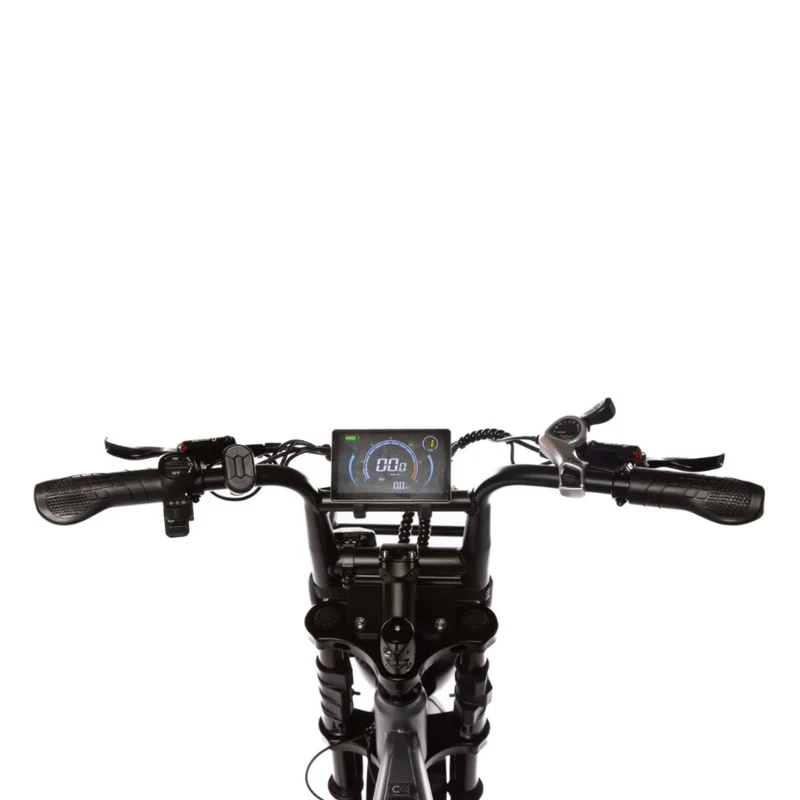 OUXI V8 5.0 2025 Edition fatbike inclusief gratis alarm , achterzitje en voetsteuntjes en tas en pomp