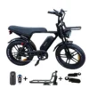 OUXI C80 PRO 2026 Edition E-bike, fatbike inclusief gratis alarm , Voorrekje, voetsteuntjes, tas en pomp