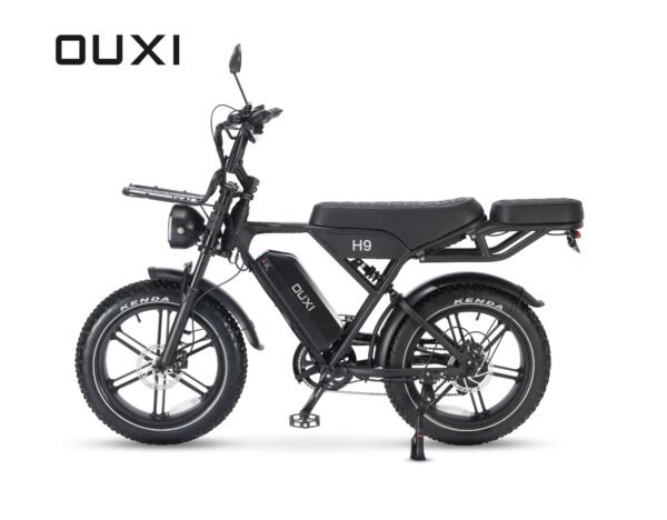 Ouxi H9 6.0 Fatbike - Gratis Alarmsysteem, Voorrekje, Voetsteuntjes & Grotere Vernieuwde Display