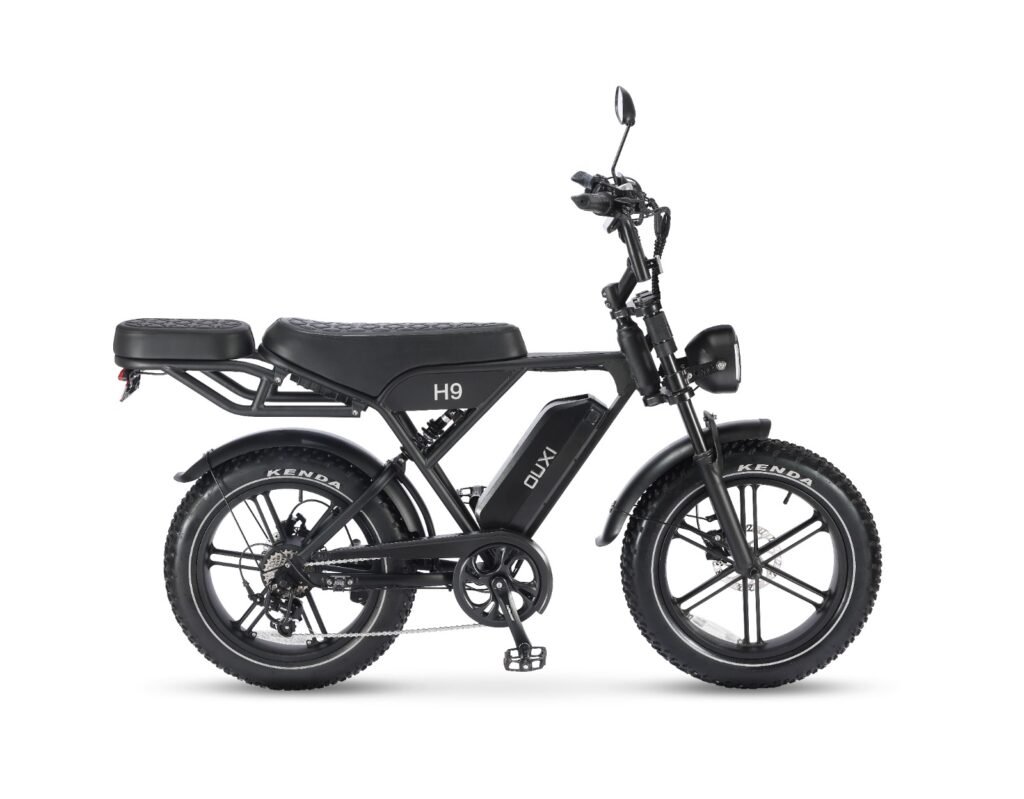 Ouxi H9 6.0 Fatbike - Gratis Alarmsysteem, Voorrekje, Voetsteuntjes & Grotere Vernieuwde Display