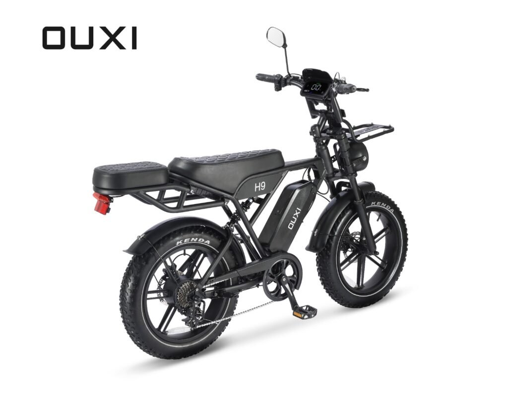 Ouxi H9 6.0 Fatbike - Gratis Alarmsysteem, Voorrekje, Voetsteuntjes & Grotere Vernieuwde Display