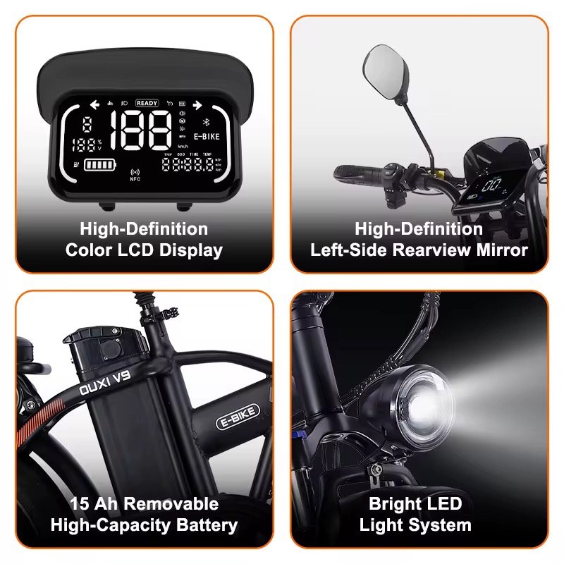 V9 Opvouwbare E-bike 2026 Edition - Inclusief Alarm & Legale Gashendel