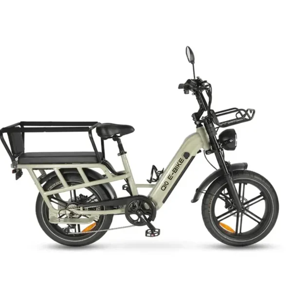Ouxi Q10 2026 Family Edition Opvouwbare Fatbike - Inclusief Gratis Voorrekje & Kindveiligheidshek met Zitkussens