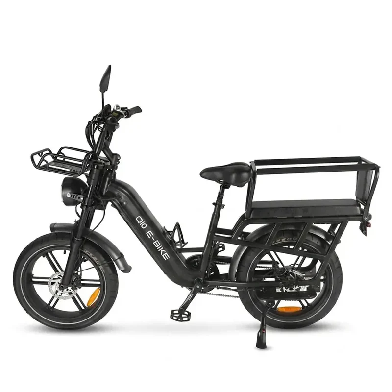 Ouxi Q10 2026 Family Edition Opvouwbare Fatbike - Inclusief Gratis Voorrekje & Kindveiligheidshek met Zitkussens