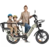 Ouxi Q10 2026 Family Edition Opvouwbare Fatbike - Inclusief Gratis Voorrekje & Kindveiligheidshek met Zitkussens